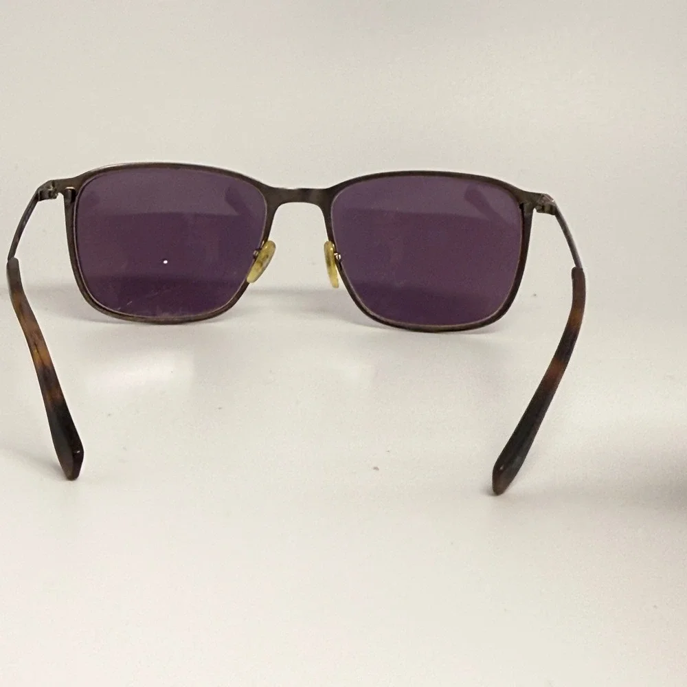 Lacoste L178S 033 Sunglasses Gunmetal Purple Lens Tortoise 57-18-140 Mens Womens